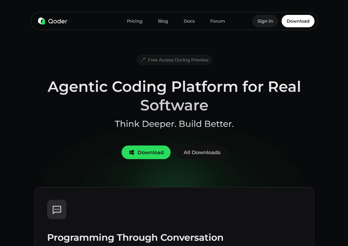 Qoder - 阿里巴巴推出的 AI Agentic 编程工具